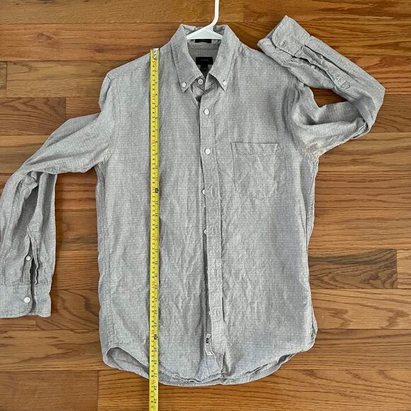 J. Crew Baird McNutt Irish Linen Mens Casual Button-Down Shirt Small - Flawed - Picture 12 of 12